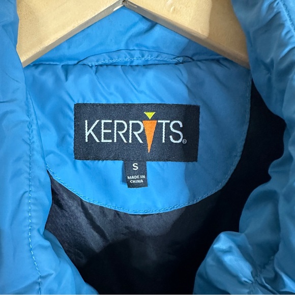 KERRITS blue quilted zip front equestrian winter vest S - Picture 7 of 8